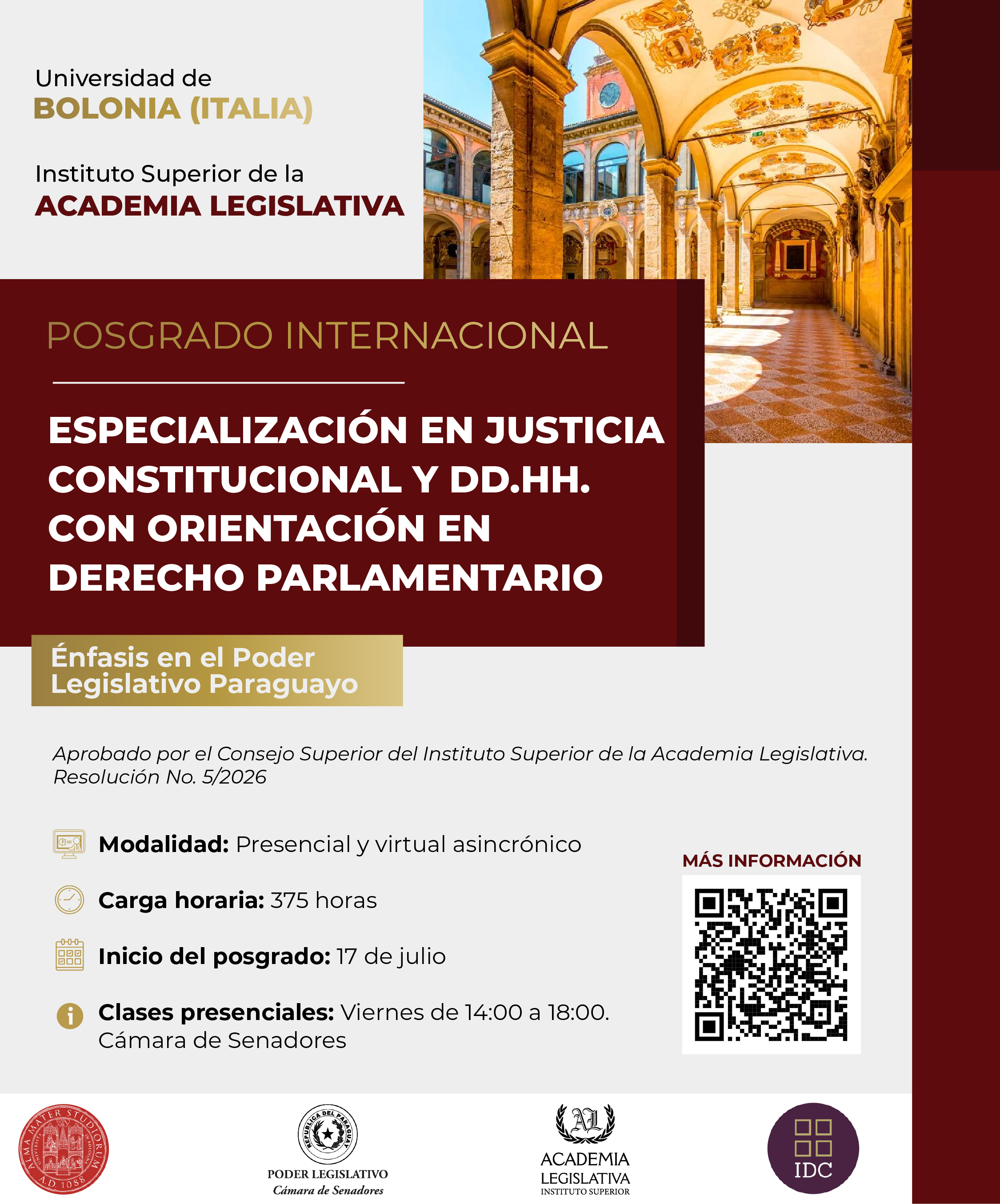 Especializacion en justicia constitucional y dd.hh